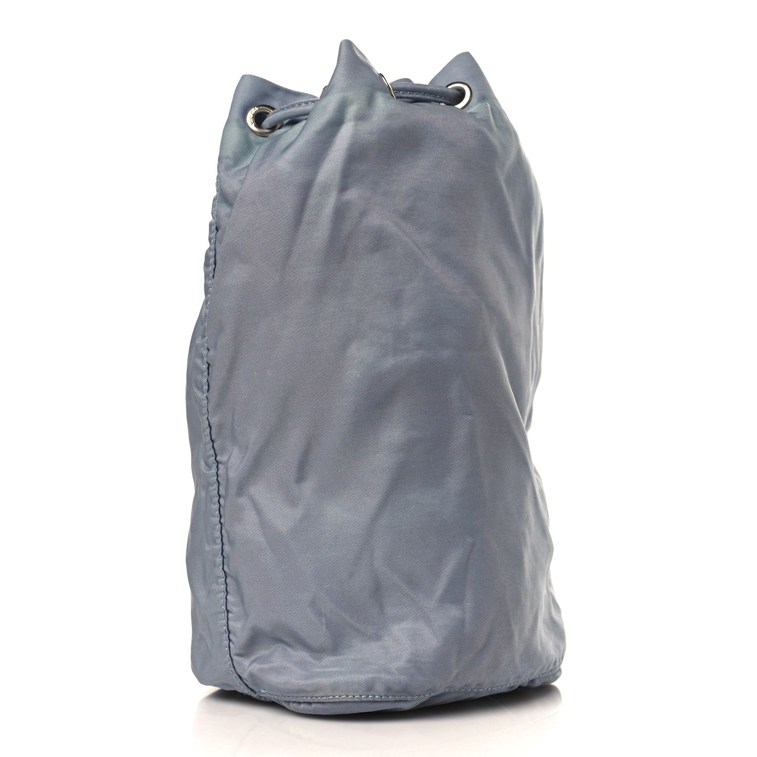 Prada Nylon Vela Drawstring Pouch Blue 2 of 8