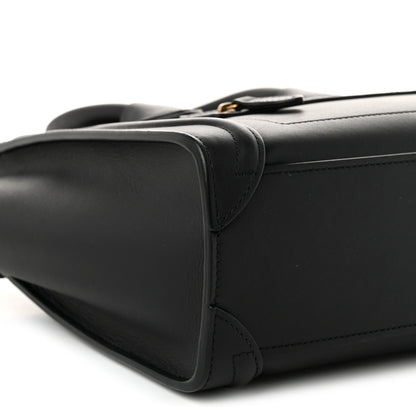 Celine Smooth Calfskin Nano Luggage Black 10 of 11