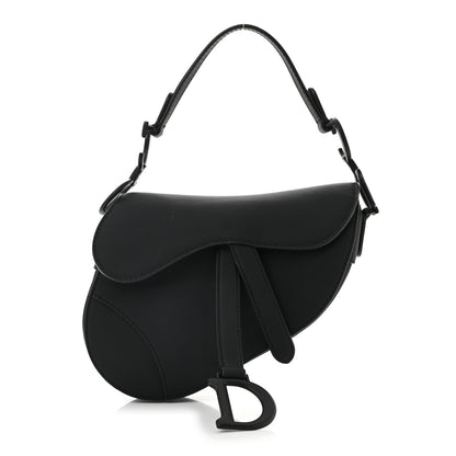 Christian Dior Ultra Matte Calfskin Mini Saddle Bag Black 1 of 10