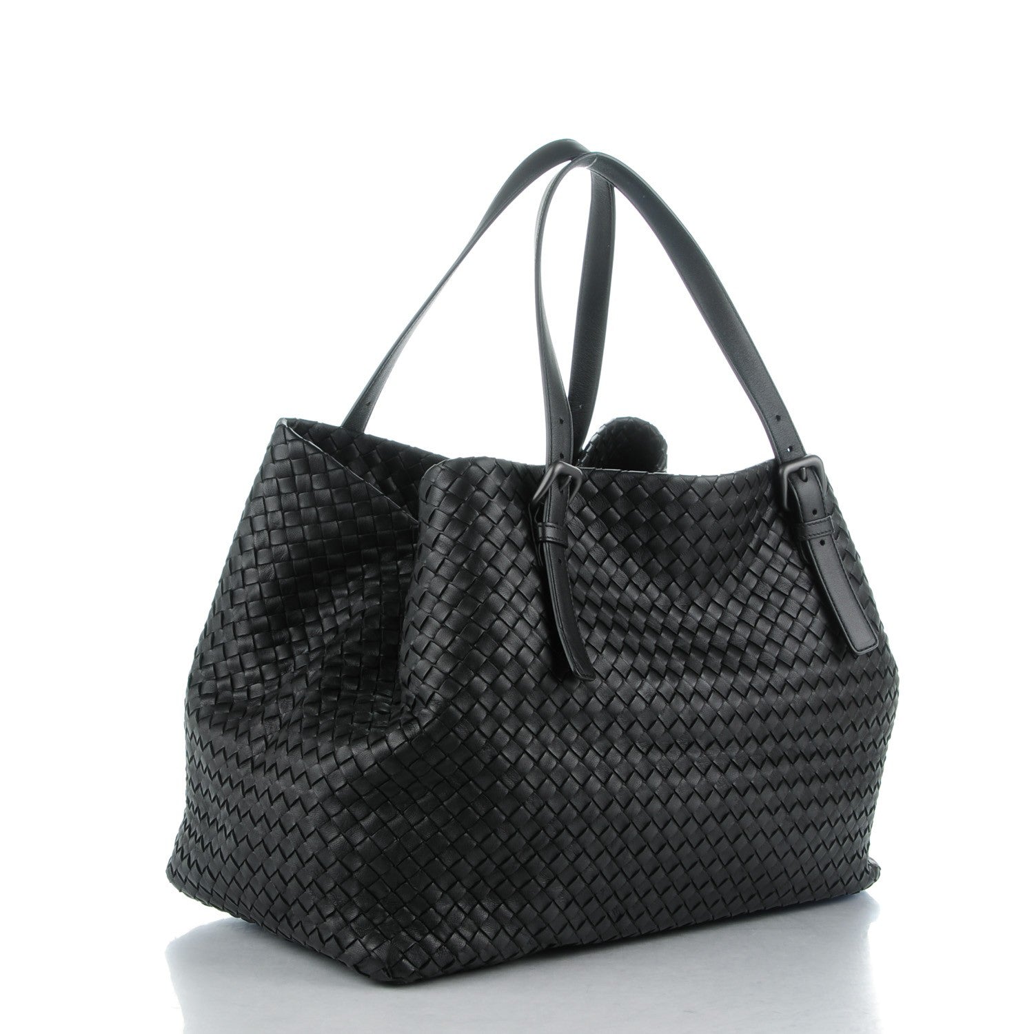 Bottega Veneta Nappa Intrecciato Large Seamless Tote Nero Black 3 of 10