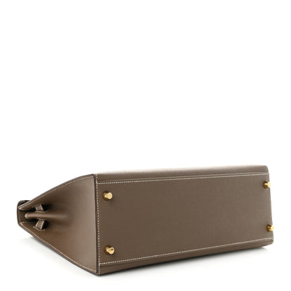 Hermes Epsom Kelly Sellier 32 Etoupe 4 of 11