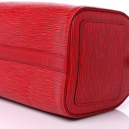 Louis Vuitton Epi Speedy 25 Castillan Red 9 of 13