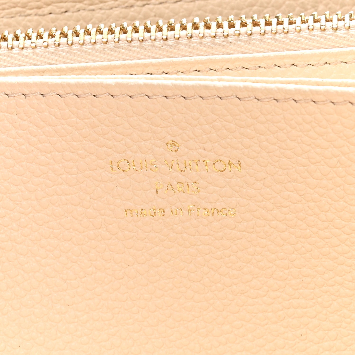 Louis Vuitton Snakeskin Empreinte Zippy Wallet Creme 6 of 8