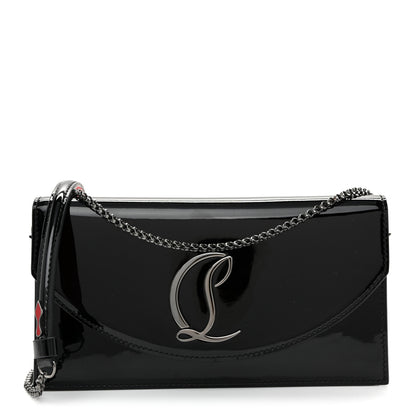 Christian Louboutin Patent Calfskin Loubi54 Crossbody Clutch Black 1 of 9