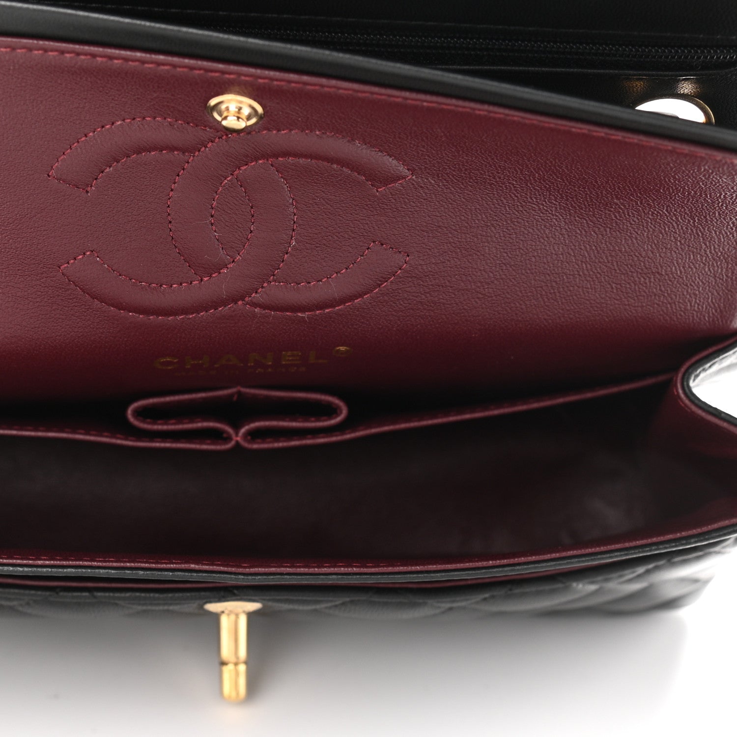 Chanel Lambskin Quilted Small Double Flap Black 4 of 12
