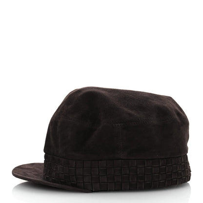 Hermes Suede Casquette Cabourg Cliquetis Cap 57 Marron Ebene 4 of 9