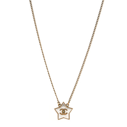 Chanel Pearl CC Star Necklace Gold 1 of 4