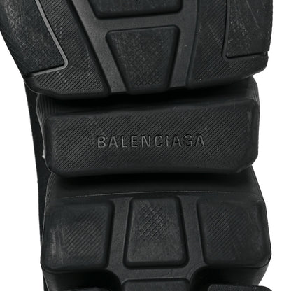 Balenciaga Neoprene Knit Allover Logo Bi-Color Sole Mens Speed Sneakers 43 Black White 6 of 7