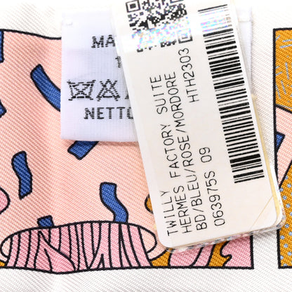 Hermes Silk Factory Suite Twilly Bleu Rose Mordore 2 of 4