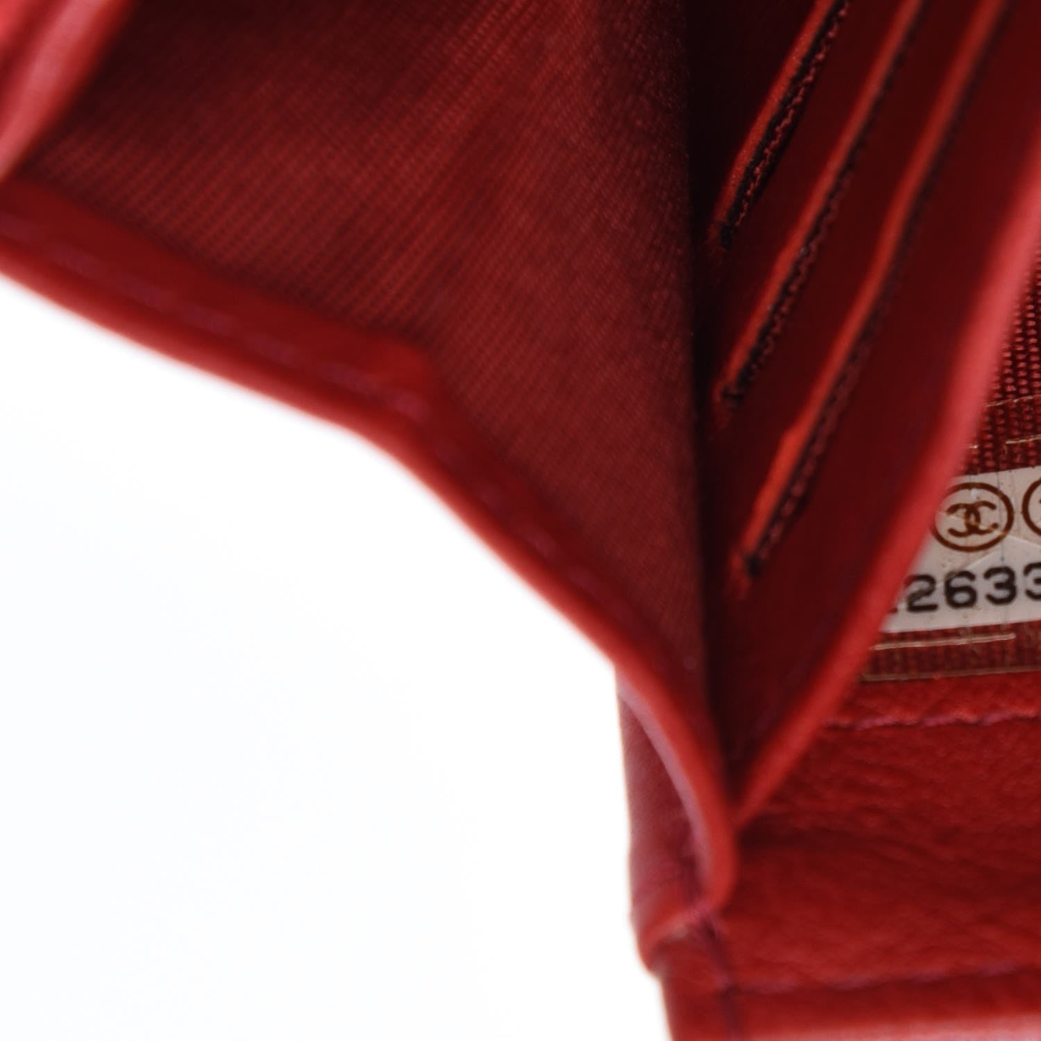 Chanel Calfskin Quilted Boy Chain Around Flap Wallet Red 8 of 8