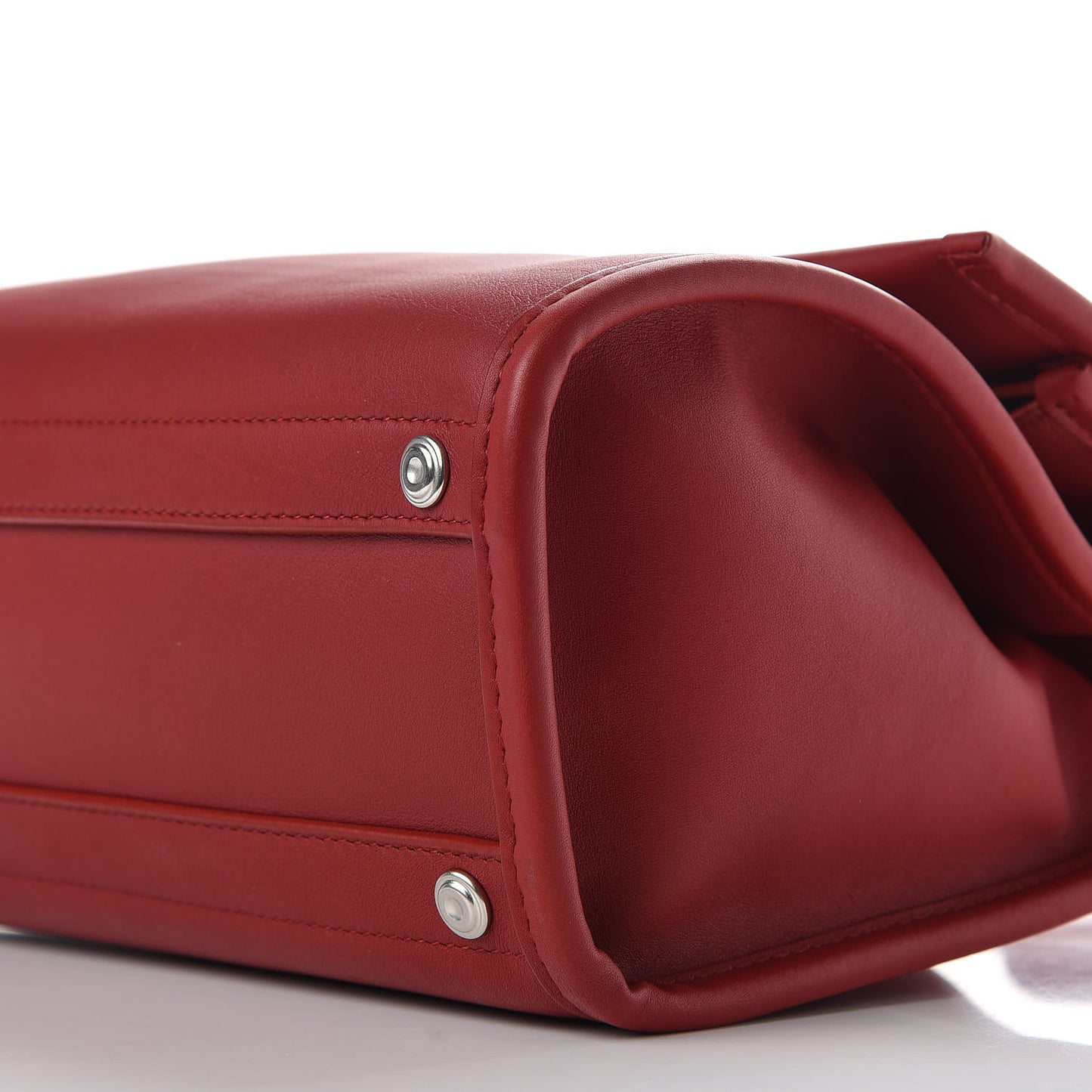 Veau Soyeux Small Tool Satchel Rouge Groseille