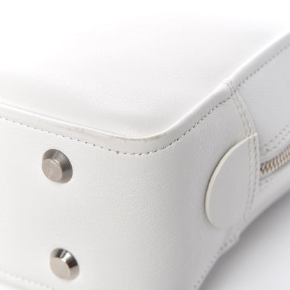 Balenciaga Shiny Day Calfskin XS Triangle Square Bag White 11 of 15