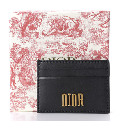 Christian Dior Calfskin D-Fence Card Holder Black 9 of 9