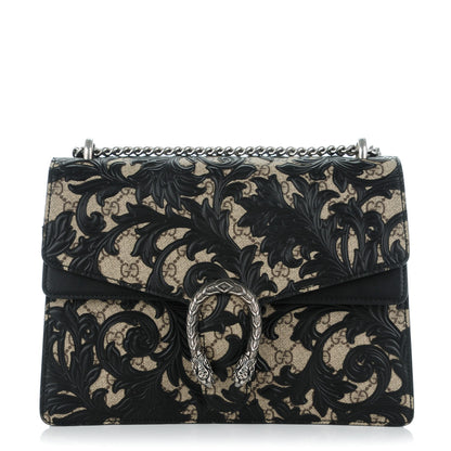 Gucci GG Supreme Monogram Arabesque Medium Dionysus Shoulder Bag Black 1 of 7