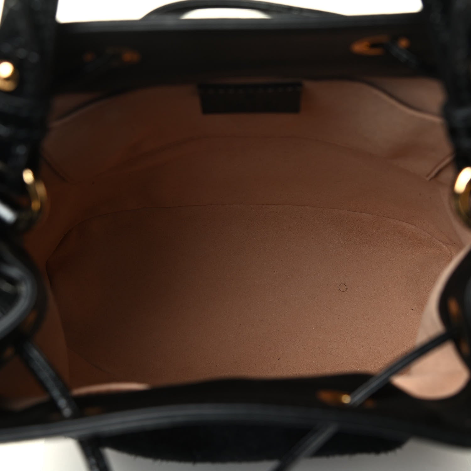 Gucci Suede Patent Web Small Ophidia Bucket Bag Black 5 of 9