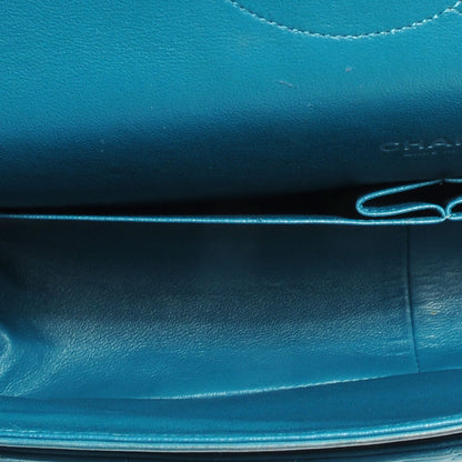 Chanel Lambskin Maxi Double Flap Turquoise 9 of 10