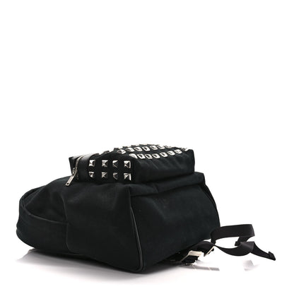 Saint Laurent Canvas City Studded Backpack Black 3 of 7