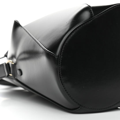 Chloe Smooth Grained Calfskin Small Tulip Bucket Bag Black 8 of 9
