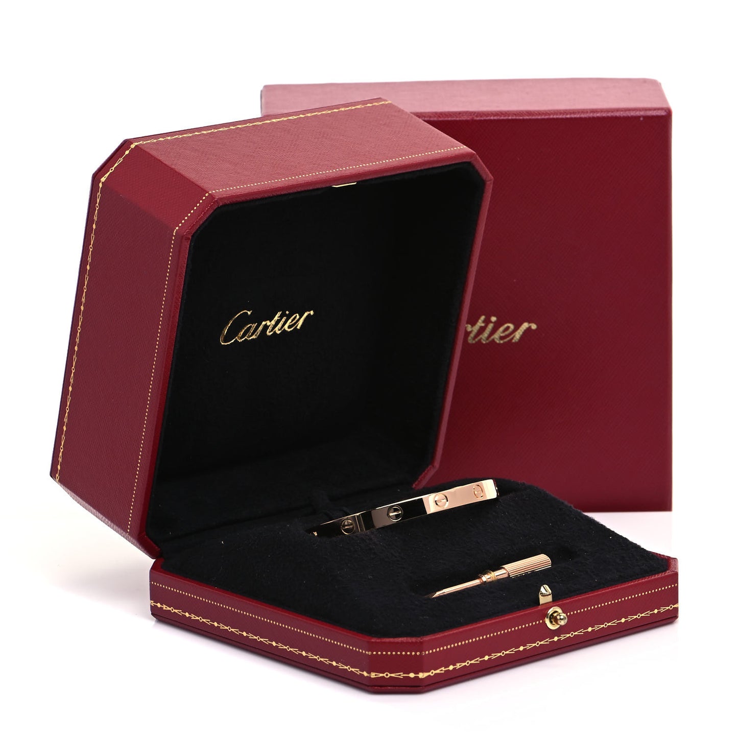 18K Pink Gold LOVE Bracelet 17