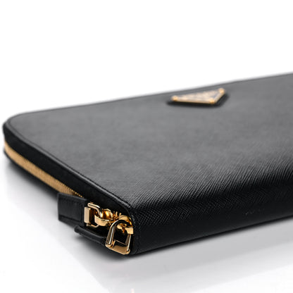 Prada Saffiano Lux Crossbody Bag Black 6 of 10
