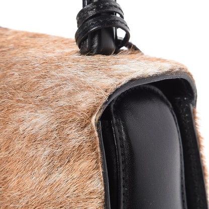 Gucci Calf Hair Calfskin Top Handle Bag Natural Black 12 of 12