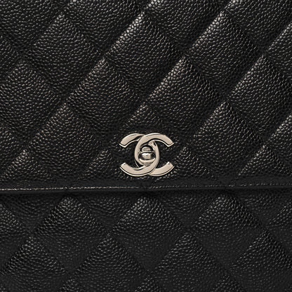 Chanel Caviar Quilted Jumbo Kelly Flap Black 8 of 12