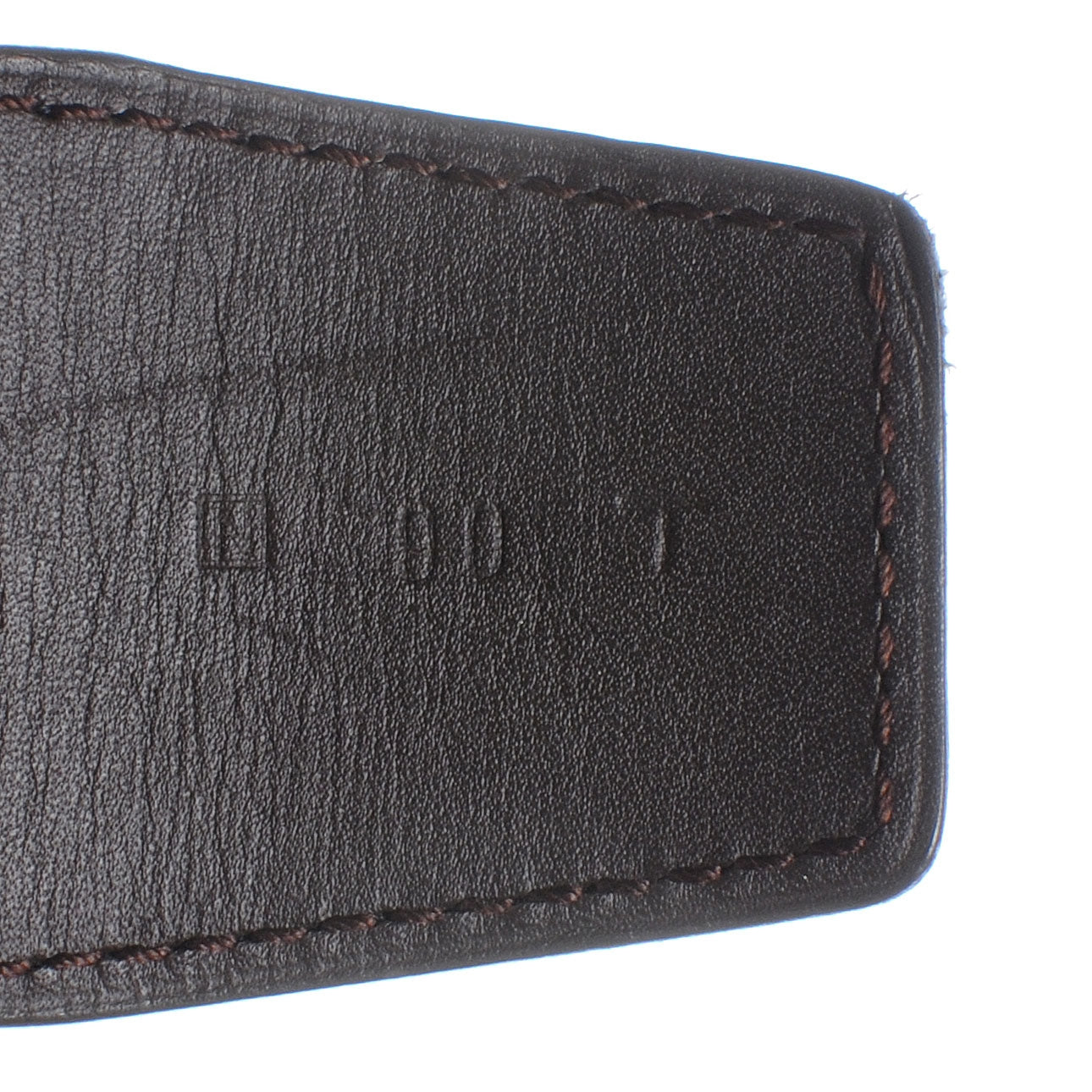 Mens Leather Reversible Constance H Belt 90 Noir Chocolate