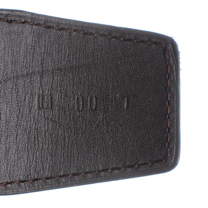 Hermes Mens Leather Reversible Constance H Belt 90 Noir Chocolate 6 of 6