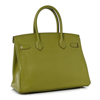 Hermes Chevre Mysore Birkin 30 Vert Anis 2 of 18