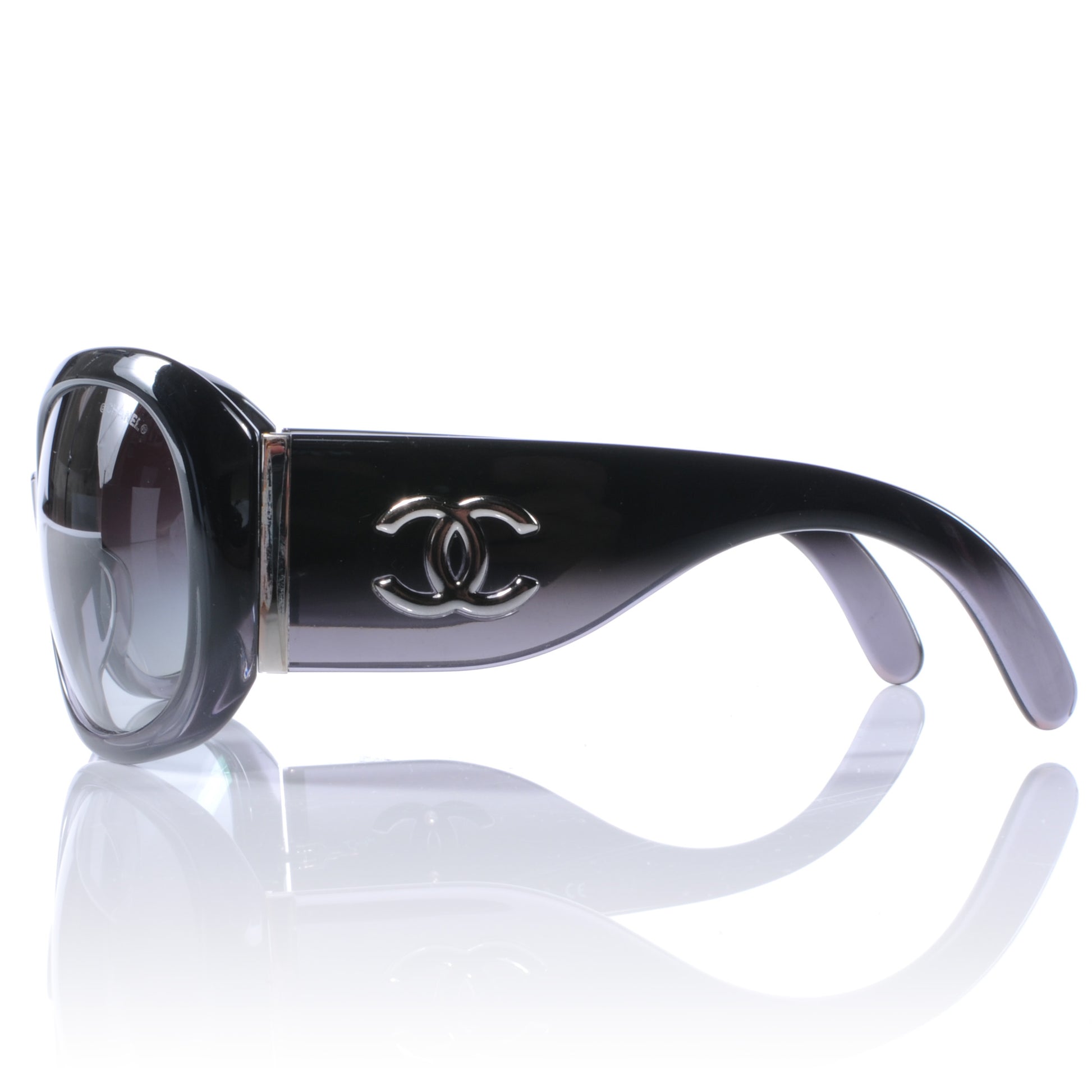 Chanel CC Logo Sunglasses Black 5167 3 of 5