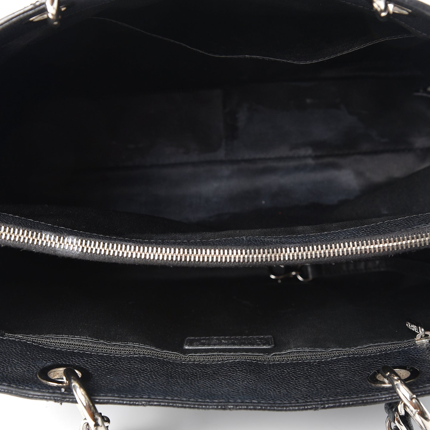 Caviar Quilted Grand Shopping Tote GST Black
