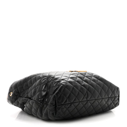 Saint Laurent Lambskin Quilted Maxi Icare Shopping Tote Black 5 of 11