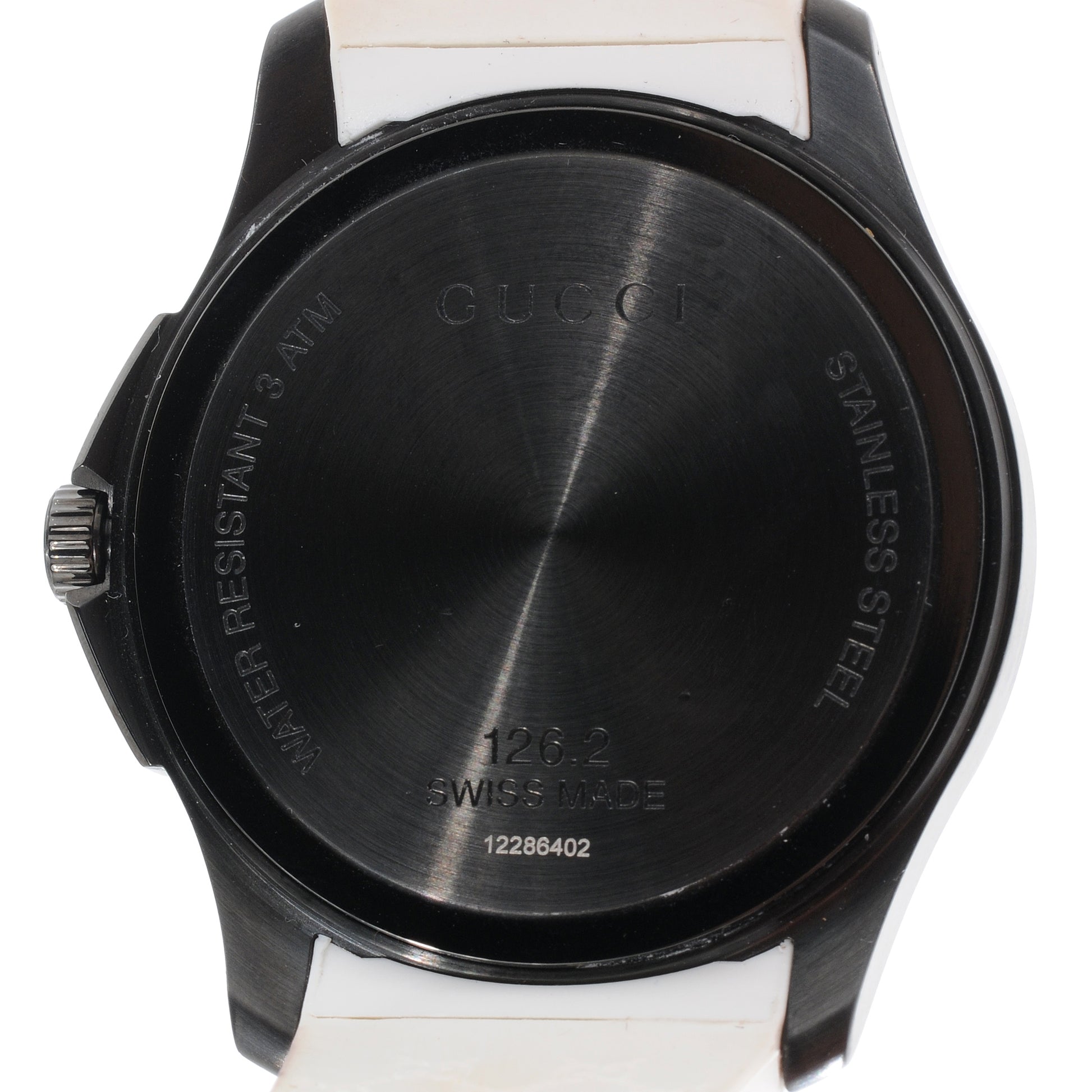 Gucci PVD Stainless Steel Rubber 44mm G-Timeless Quartz Watch Black 6 of 6