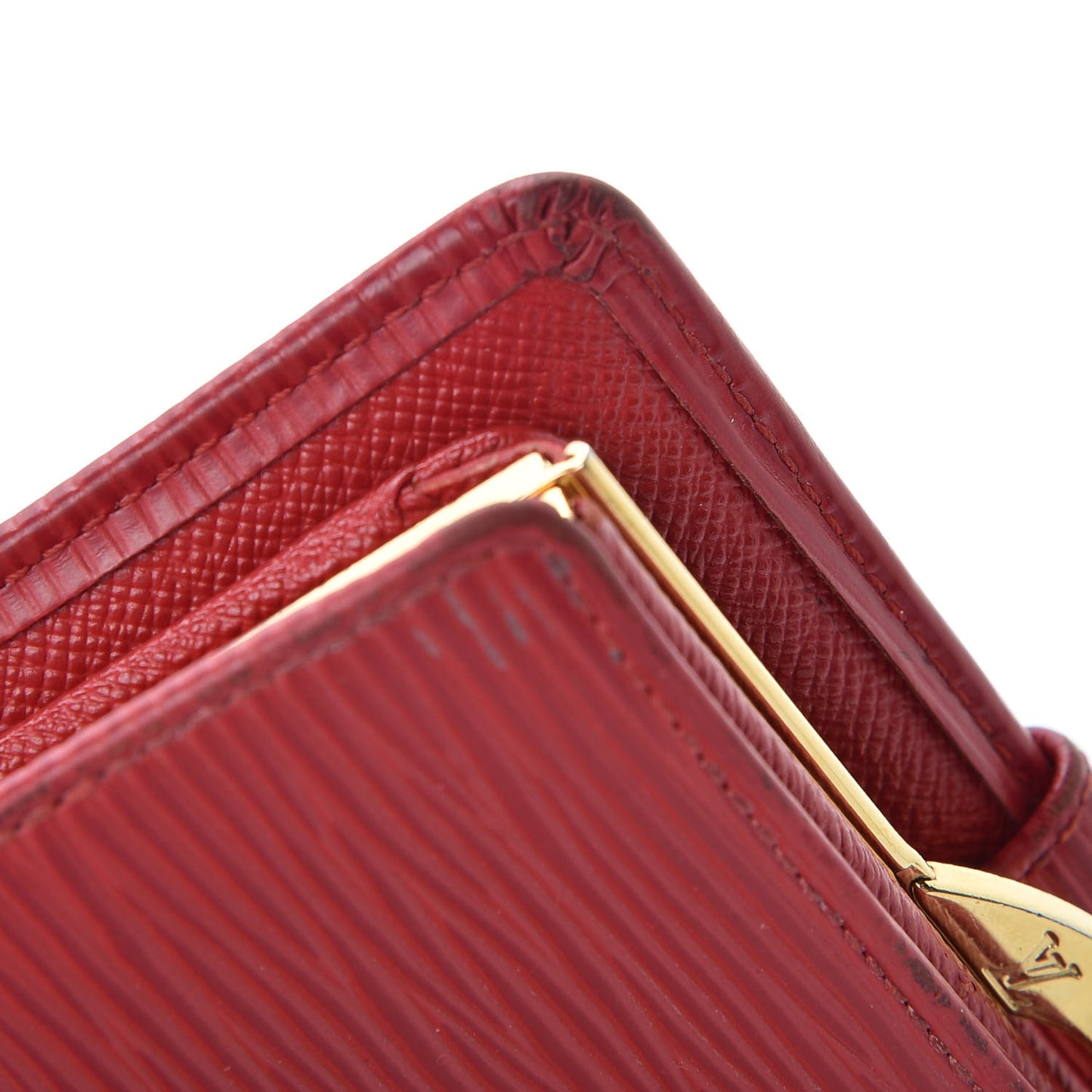 Epi French Purse Wallet Castillan Red