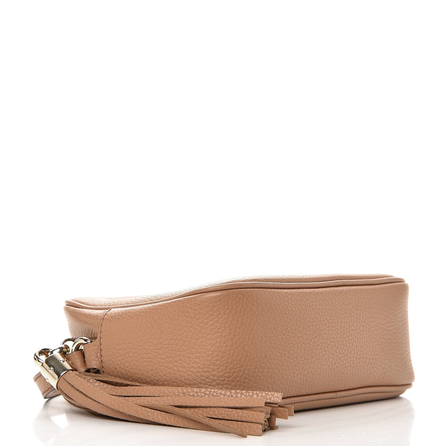 Pebbled Calfskin Small Soho Disco Bag Rose Beige