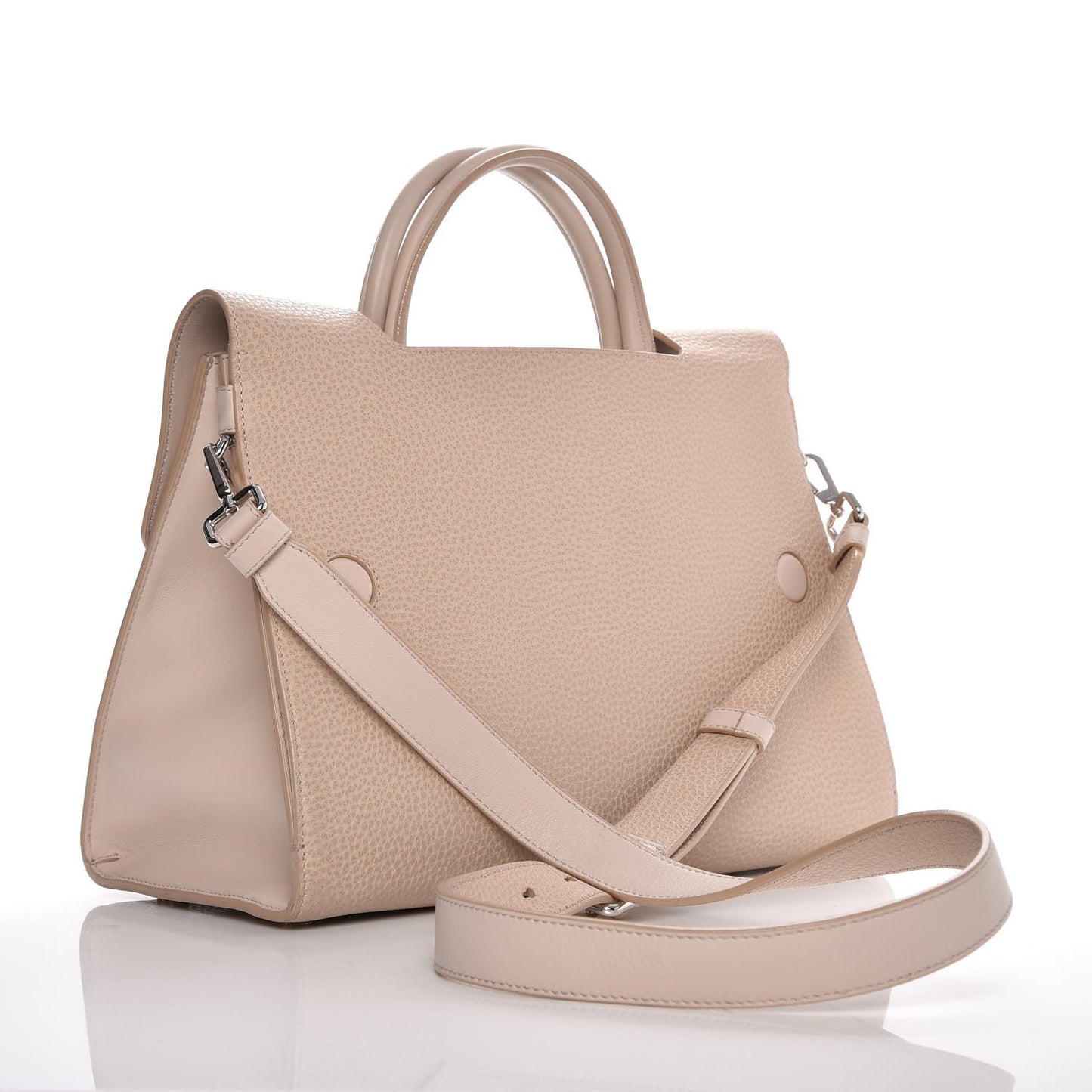 Grained Calfskin Medium Diorever Flap Tapioca