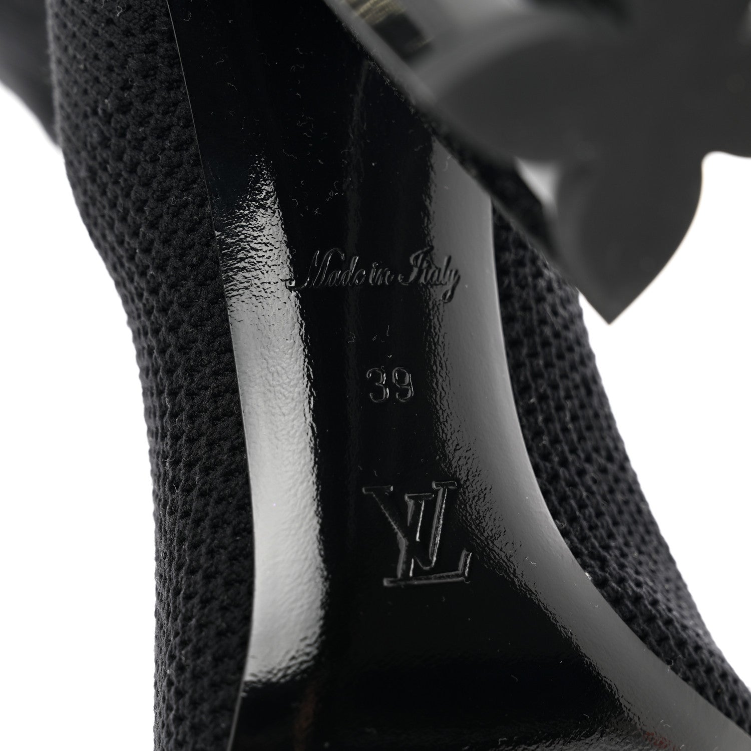 Louis Vuitton Monogram Stretch Fabric Silhouette Ankle Boots 39 Black 6 of 8