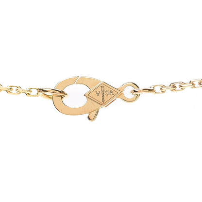 Van Cleef & Arpels 18K Yellow Gold Mother of Pearl Vintage Alhambra Pendant Necklace 4 of 7