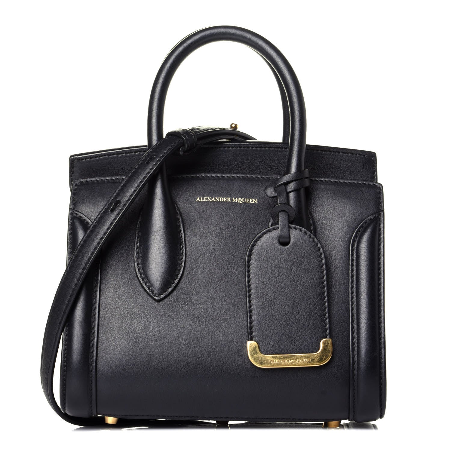 Alexander McQueen Calfskin Mini Heroine 21 Black 1 of 10