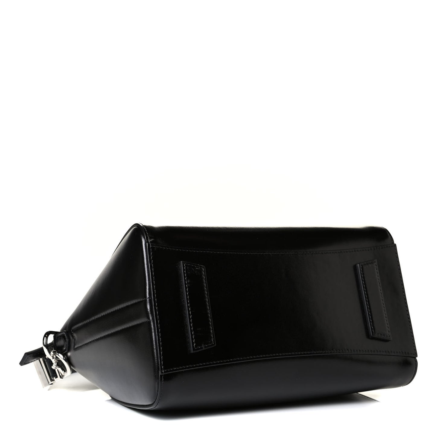 Shiny Lord Calfskin Small Antigona Black