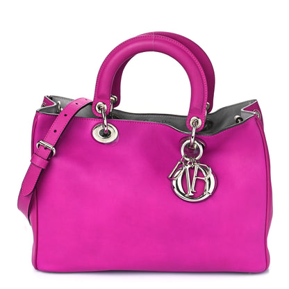 Christian Dior Smooth Calfskin Medium Diorissimo Tote Fuchsia 2 of 9
