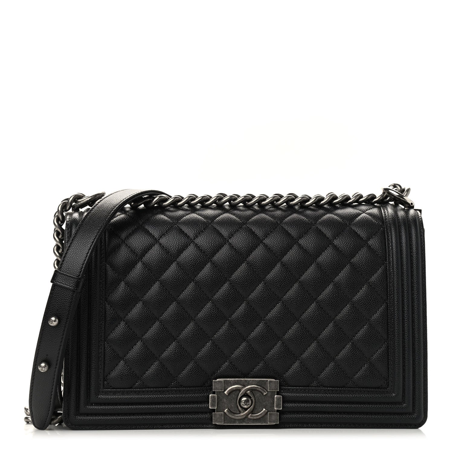 Chanel Caviar Quilted New Medium Boy Flap Black 1 of 9