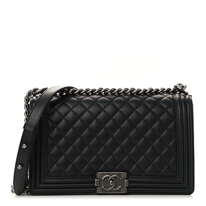Chanel Caviar Quilted New Medium Boy Flap Black 1 of 9
