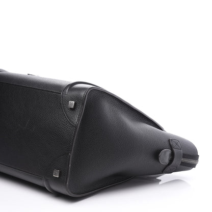 Celine Drummed Calfskin Mini Luggage Black 8 of 9
