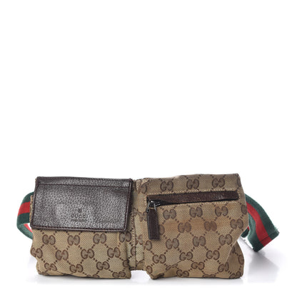 Gucci Monogram Web Belt Bag Dark Brown 1 of 20