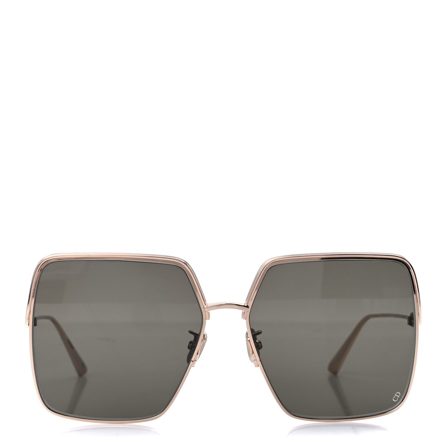 Metal EverDior Square Sunglasses Rose Gold