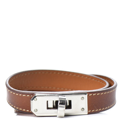 Hermes Barenia Kelly Double Tour Bracelet M Fauve 1 of 5