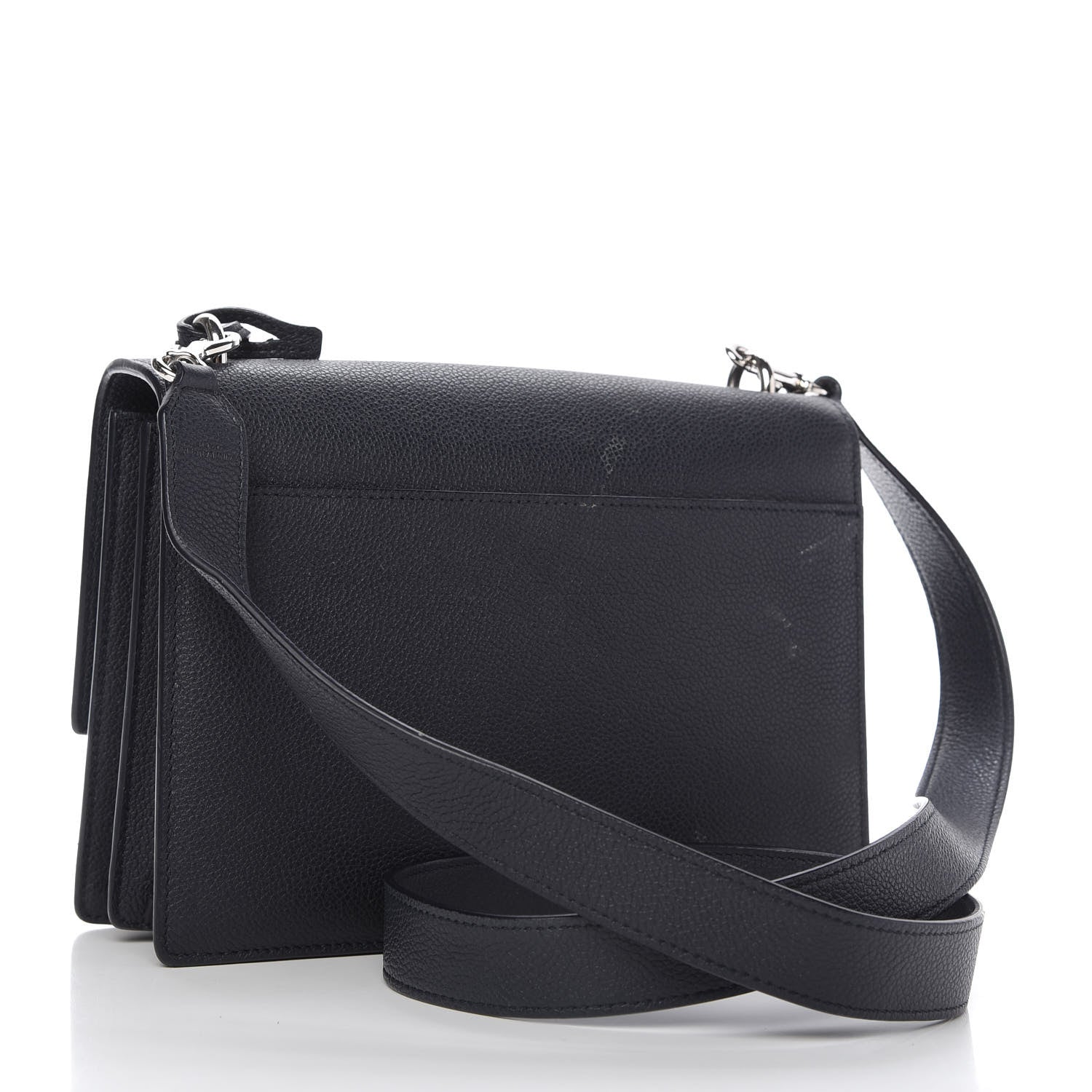 Saint Laurent Grained Calfskin Medium Monogram Sunset Navy Blue 3 of 13