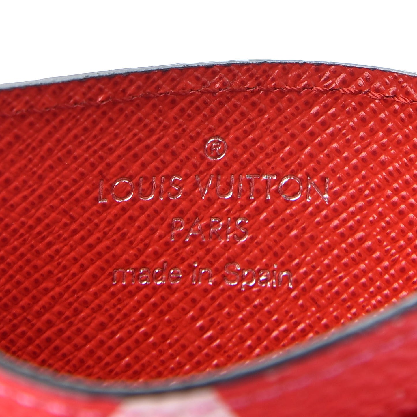 Monogram Escale Card Holder Rouge