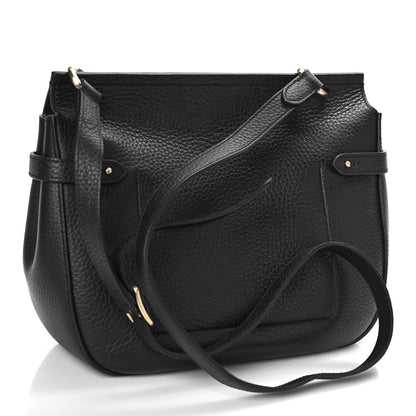 Mulberry Small Classic Grain Calfskin Amberley Satchel Black 3 of 8